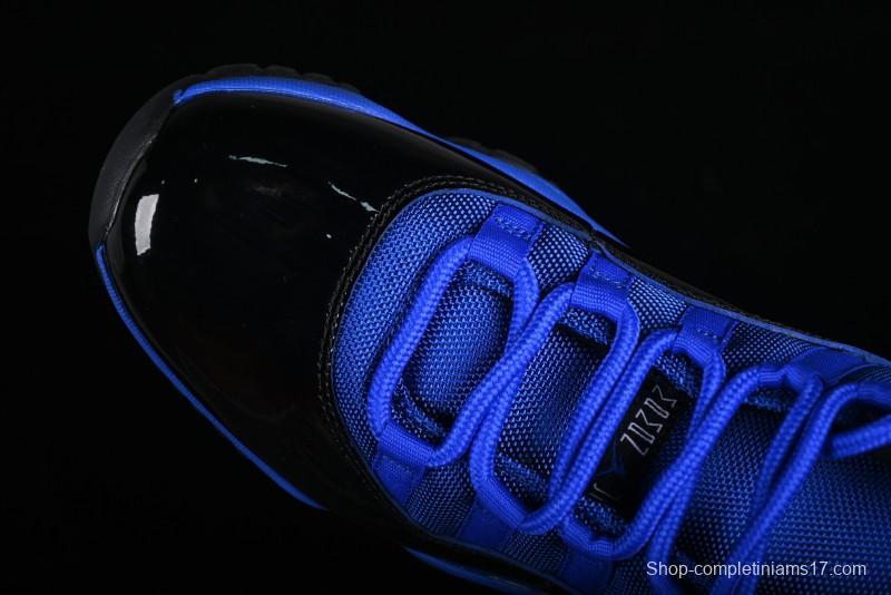 Nike Air Jordan 11 Retro High Top Basketball Shoes in Black and Blue - CT8012-400