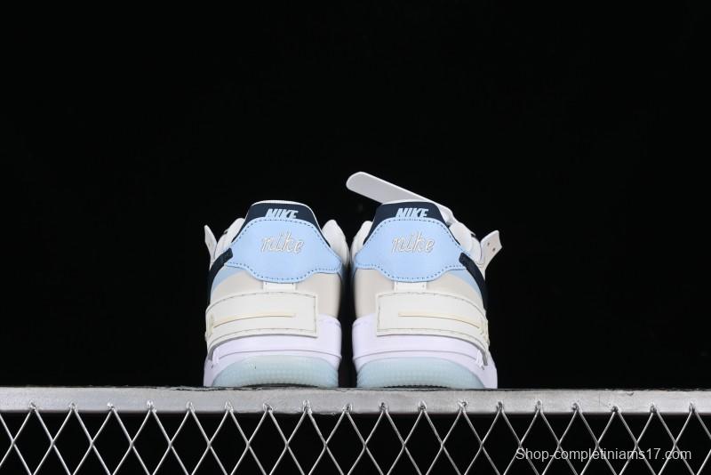 Nike Air Force 1 Shadow Lightweight Elevated Low-Top Versatile Sneakers - DZ1847-107