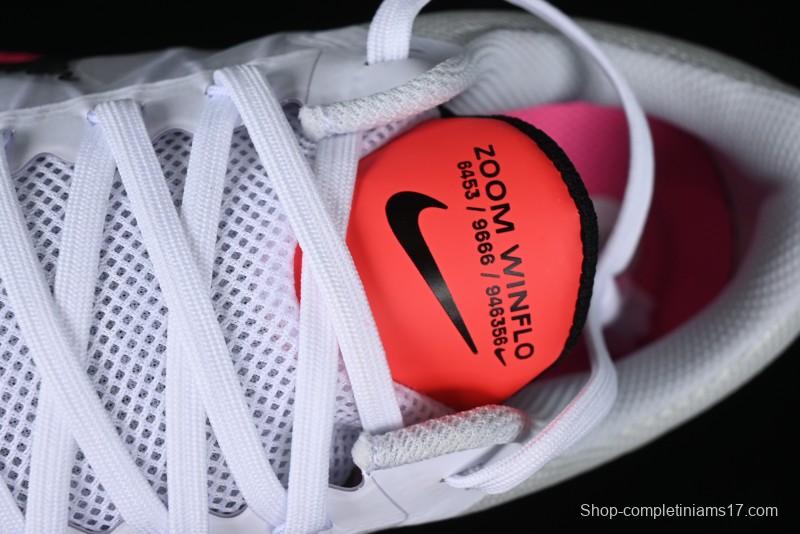 Nike Zoom Winflo 8 Breathable Mesh Running Shoes with Forefoot and Heel Zoom Air Cushion - CW3419-100