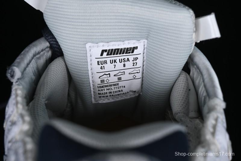 Balenciaga Runner Kith Four Color Retro Casual Sneakers - W3RMU9154