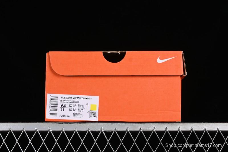 Nike ZoomX Vaporfly NEXT% 3 Marathon Series Foam Ultra-Lightweight Cushioned Running Shoes - FV3633-081