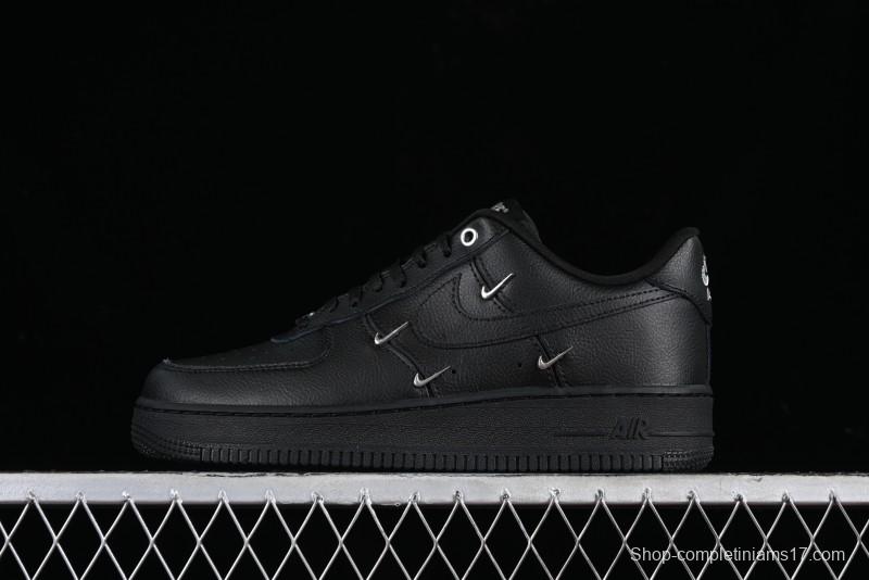 Nike Air Force 1 '07 Low Silver Swoosh Casual Sneakers - HQ1180-001