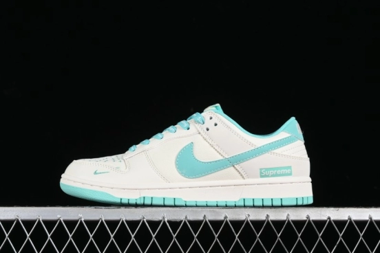 Nike SB Dunk Low Supreme Collaboration - Wheat Green Canvas Anniversary High-End Custom Low-Top Casual Skate Shoes - BB6698-512