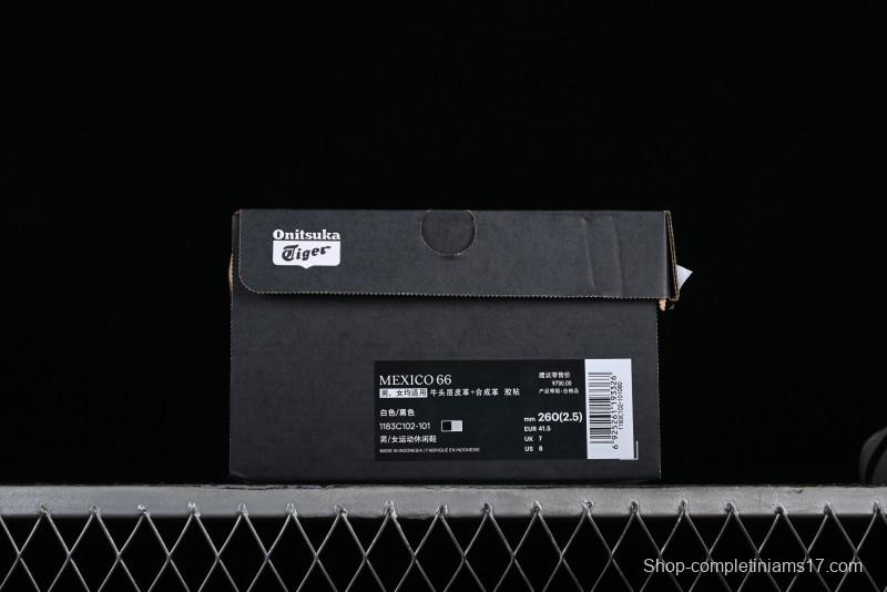 OnitsukaTiger Mexico 66 Low-Top Leather Casual Running Shoes - 1183C102-101