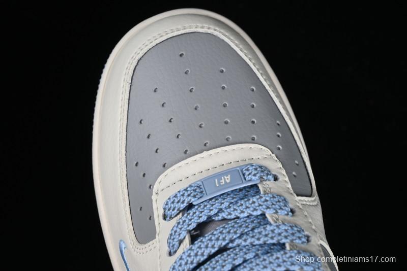 Nike Air Force 1 '07 Low Bape Collaboration - Light Grey Blue Casual Sneakers BB9599-204