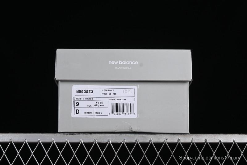 New Balance Made In USA M990 Series High-End Classic Retro Running Shoes with Carbon Fiber Midsole - M990SZ3