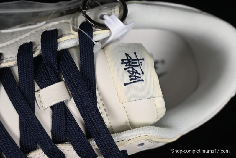 Nike SB Dunk Low Stussy Collaboration - Off White Floral Swoosh Anniversary High-End Custom Low-Top Casual Skate Shoes - XY1688-001