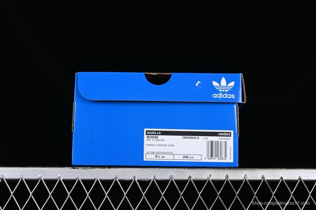 Adidas Gazelle W IE0546 Low-Top Casual Slip-Resistant Wear-Resistant Skate Shoes