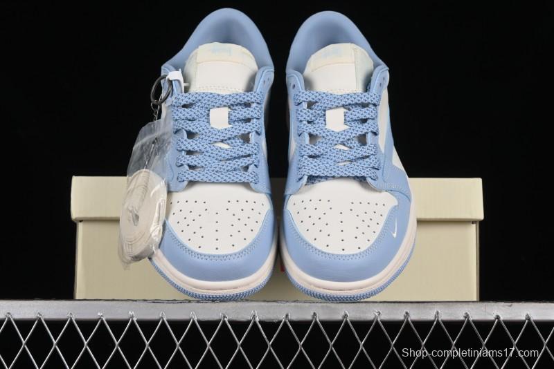 Nike Travis Scott x Fragment Design x Air Jordan 1 Low OG SP AJ1 Retro Sneakers - BB6588-101