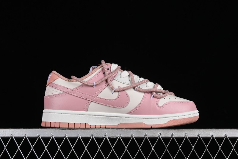 Nike Dunk Low ESS Custom Edition Rose Pink Retro Sweetheart Low-Top Casual Sneakers - DD1503-118