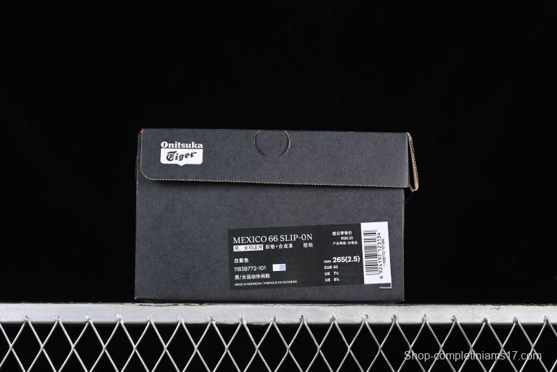 Onitsuka Tiger Mexico 66 Low-Top Canvas Casual Running Shoes - 1183B772-101