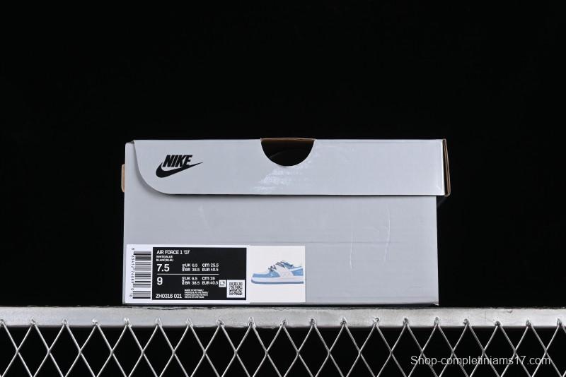 Nike Air Force 1 Low Custom Strap Casual Sneakers with Full-Length Air Cushion - ZH0316-021