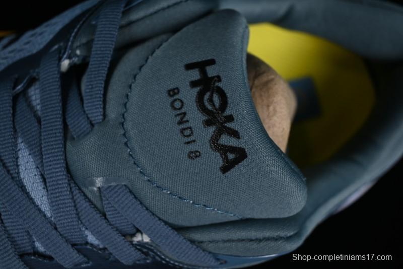 HOKA ONE ONE Bondi 8 Performance Cushion Running Shoes with Enhanced Support - 1123202 GBMS