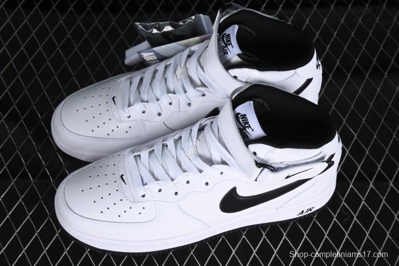 Nike Air Force 1 '07 Mid Casual Sneakers in White/Black - DV0806-101