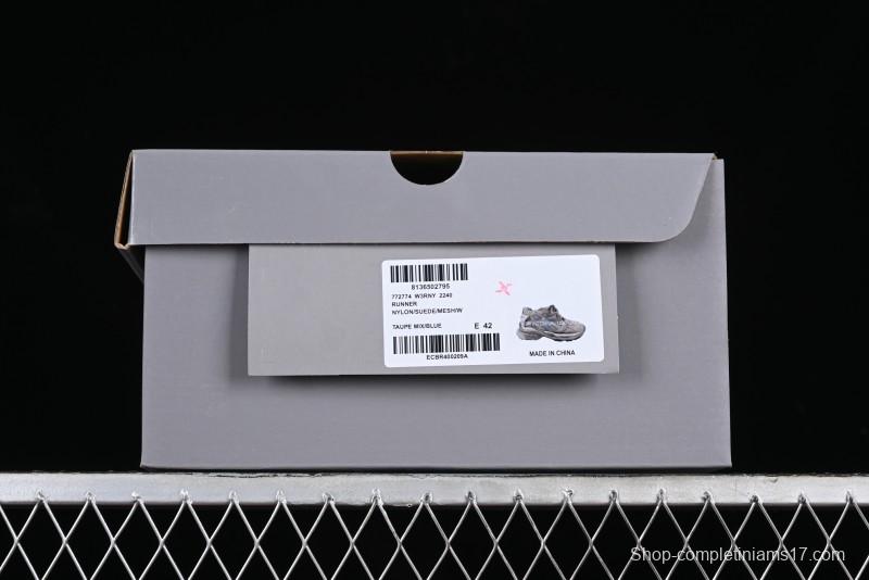 Balenciaga Runner Kith Four Color Retro Casual Sneakers - W3RNY2240