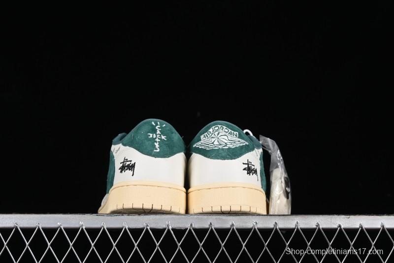 Nike Travis Scott x Fragment Design x Air Jordan 1 Low OG SP AJ1 Retro Sneakers with Unique Collaboration Details - YQ2088-669