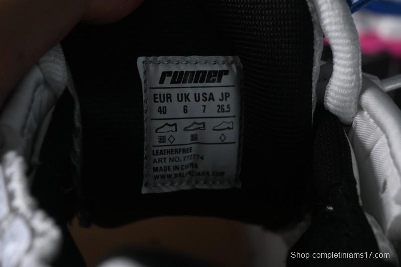 Balenciaga Runner Kith Four Color Retro Casual Sneakers - W3RMU9554