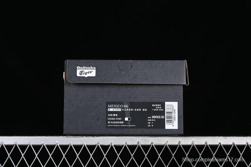 Onitsuka Tiger Mexico 66 Low-Top Leather Sneakers for Casual Running - D508K-0190