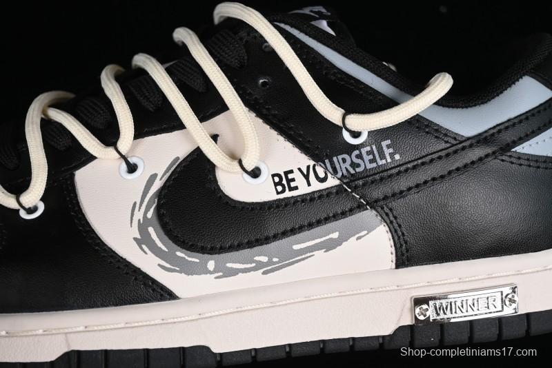 Nike Dunk Low Speed & Fury Distressed Oxidized Metal Punk SB Strap Low-Top Casual Sneakers - DD1391-100