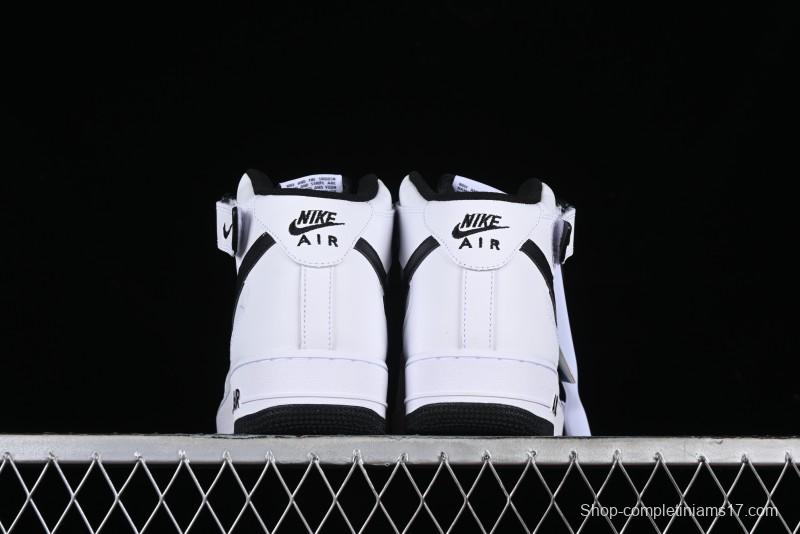 Nike Air Force 1 '07 Mid Casual Sneakers in White/Black - DV0806-101