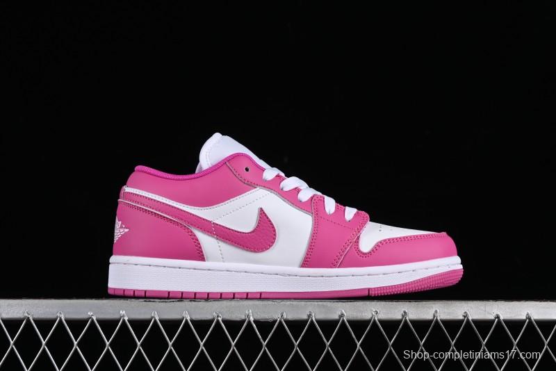Nike Air Jordan 1 Low AJ1 Rose Pink Low-Top Casual Lifestyle Sneakers - FV8486-600