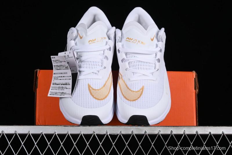 Nike Zoom Rival Fly 3 Lightweight Fabric Comfortable Cushioned Anti-Slip Low-Top Casual Running Shoes - CT2405-100