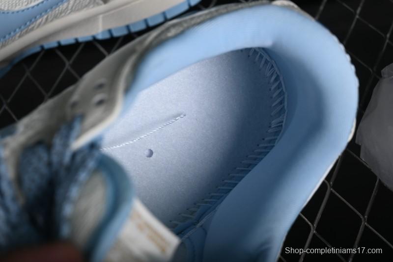 Nike SB Dunk Low Gucci Collaboration - Beige & Light Blue Crochet Fabric Anniversary High-End Custom Low-Top Casual Skate Shoes - DQ1098-376