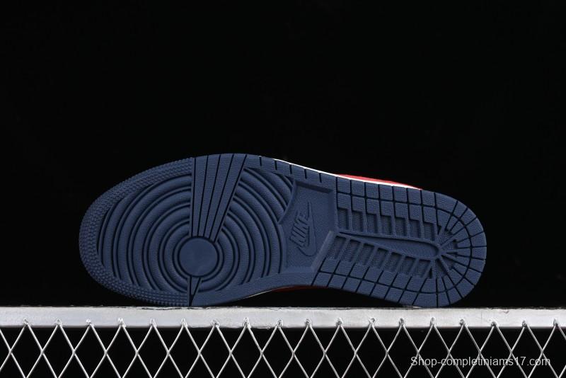 Nike Travis Scott x Fragment Design x Jordan Air Jordan 1 Low OG SP AJ1 LV Blue Red Low-top Casual Sneakers - YQ2088-670