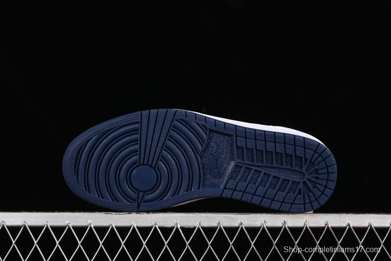 Nike Air Jordan 1 Low '85 Metallic Blue Retro Sneakers - FB9933-141