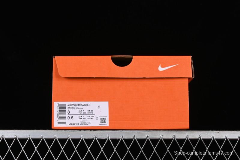 Nike Air Zoom Pegasus 41 Breathable Lightweight Running Shoes with Cushioning - HJ9068-100