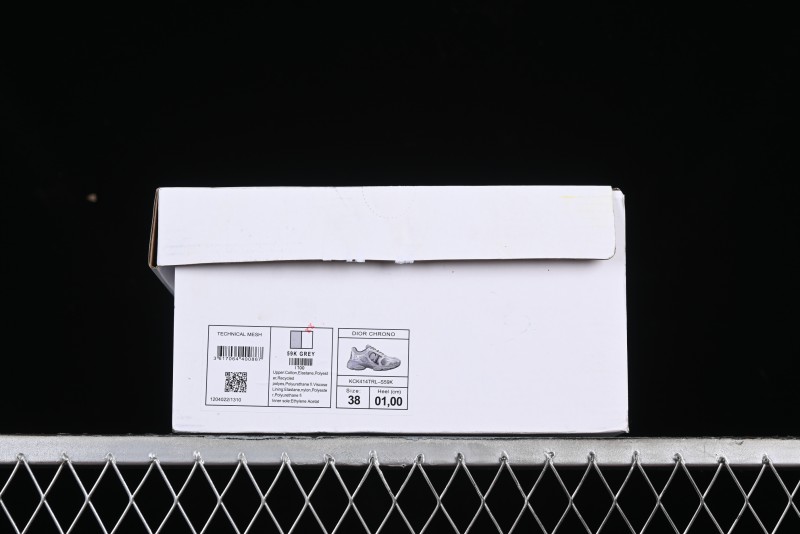 Dior Chrono Round Toe Lace-Up Lifestyle Casual Running Shoes - 59K GREY