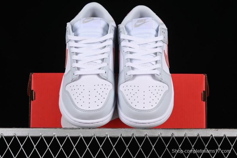 Nike SB Dunk Low White Grey Pink Skateboarding Shoes - HF0730-160