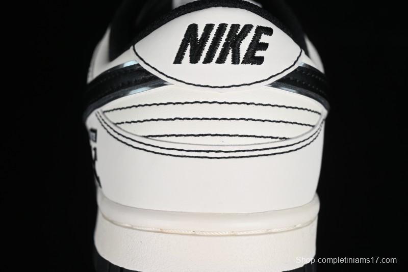 Nike SB Dunk Low OFF-WHITE Collaboration - Anniversary Edition Customized Low-Top Casual Skate Shoes - DJ2024-003