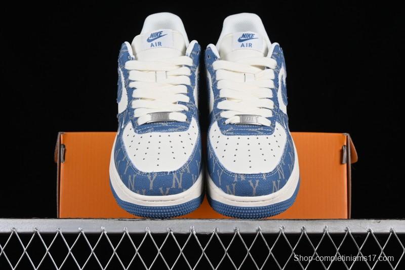 Nike Air Force 1 '07 Low LV Collaboration - Denim Double Swoosh Low-Top Casual Sneakers - HD1968-028