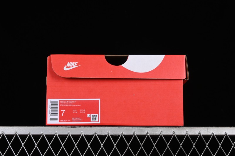 Nike Air Max 97 Retro Running Shoes with Full-Sole Air Cushion - FN6957-101