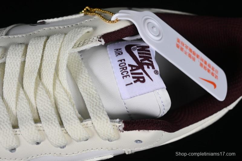 Nike Air Force 1'07 Low "MUD" Casual Sneakers with Bamboo Forest and Wandering Swordsman Print - XC2351-110