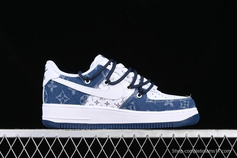 Nike Air Force 1 Low Custom Strap Casual Sneakers with Full-Length Air Cushion - ZH0316-021