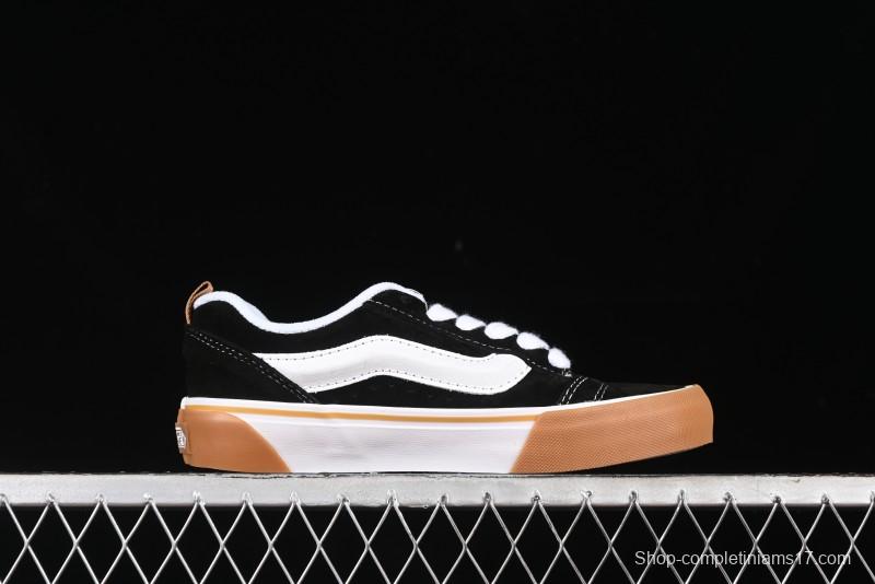 Vans Knu Skool Low Top Retro Casual Vulcanized Skate Shoes with Chunky Tongue - VN0009QCCJI