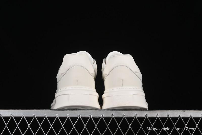 ECCO 2024 New Fashion Simple Versatile Genuine Leather White Sneakers - 61881301002