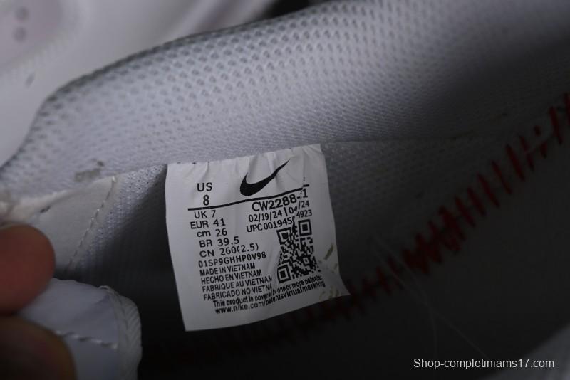 Nike Air Force 1 '07 Low Casual Sneakers with Anime-inspired White Pink Purple Spray Paint Design - CW2288-111