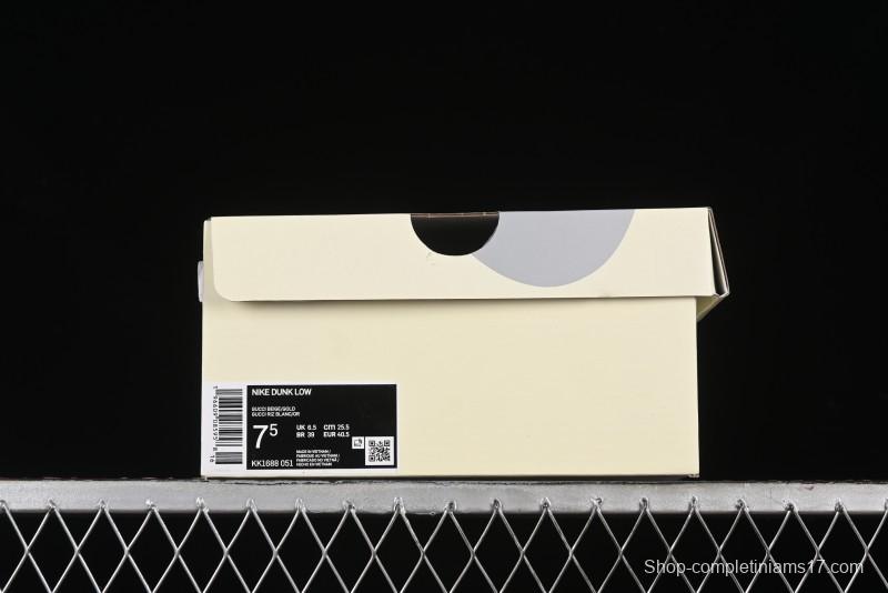 Nike SB Dunk Low Gucci Collaboration - Anniversary High-End Custom Low-Top Casual Sneakers - KK1688-051
