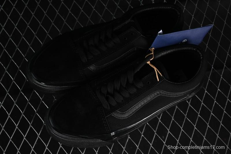Vans Old Skool Premium Black Suede Retro Skate Shoes - VN000CXTBKA