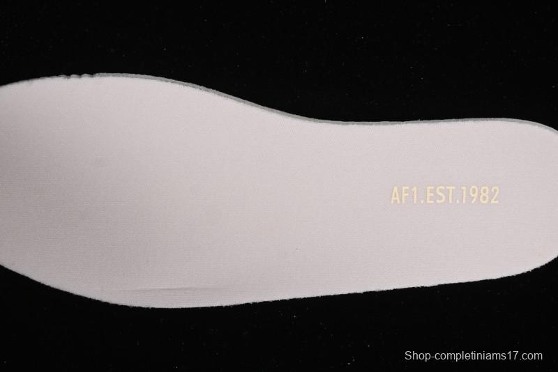 Nike Air Force 1 PLT AF ORM Triple White Low Top Casual Sneakers - DJ9946-108