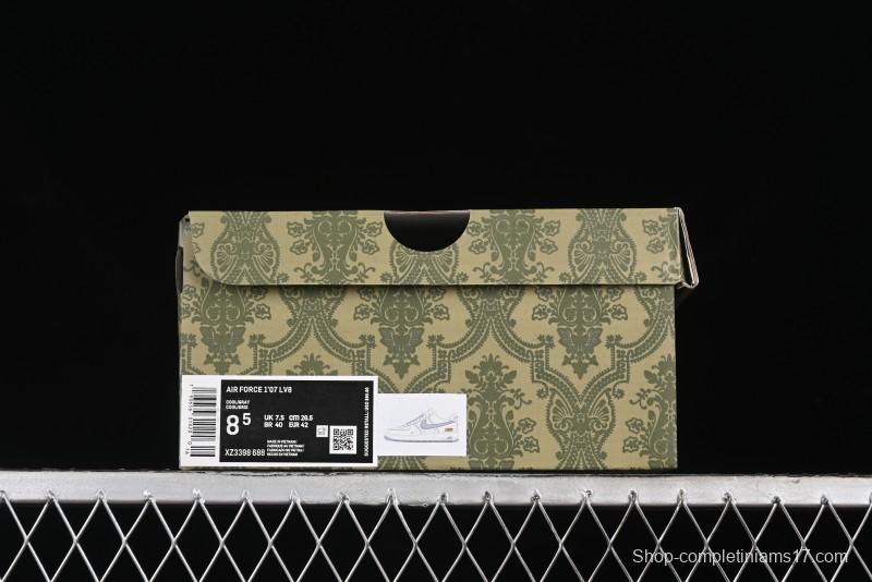 Nike Air Force 1 '07 Low Gucci Collaboration - Beige Grey Linen Casual Sneakers - XZ3398-688