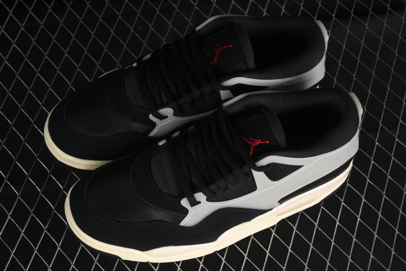 Nike Air Jordan 4 Remastered Sneakers in Black with Textile Mesh, Leather and Suede - FQ7939-006