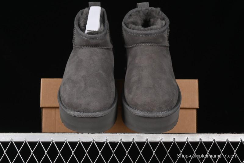 UGG Classic Ultra Mini Platform 3CM Wool Blend Mini Short Boots - 1135092
