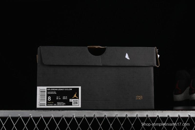 Nike Air Jordan Legacy 312 Low AJ312 Basketball Shoes with Velcro Strap - FQ7827-006