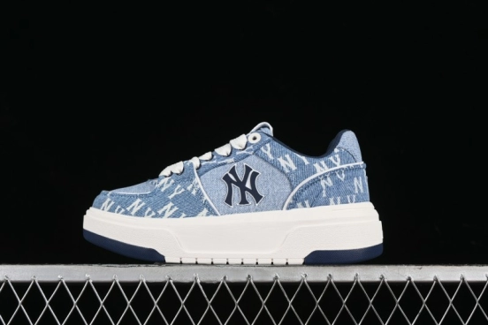 New York Yankees MLB Chunky Liner Denim Basic Platform Sandals - 3ASXCDC4N50BLS