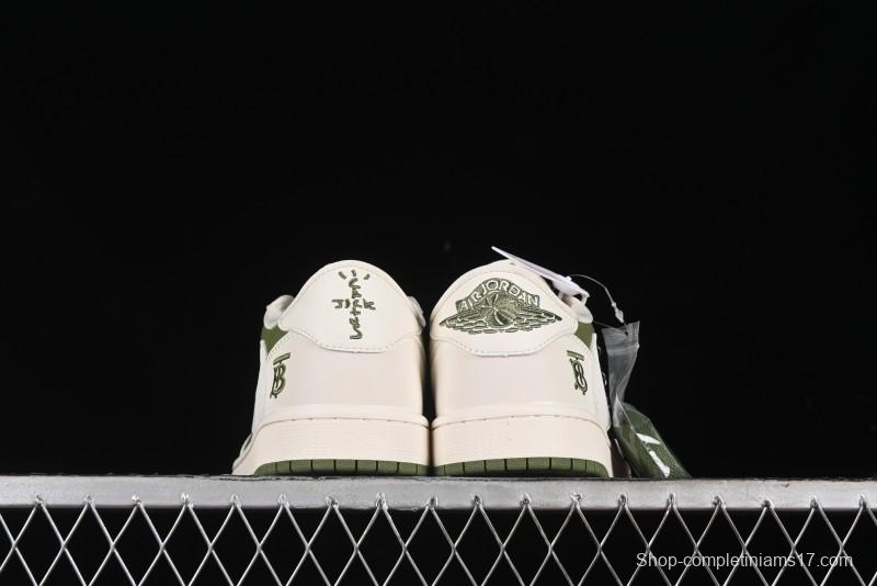 Nike Travis Scott x Fragment Design x Air Jordan 1 Low OG SP AJ1 Cultural Casual Sneakers - BB6588-311