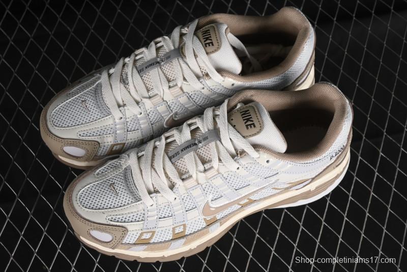 Nike P-6000 Premium Retro Casual Sneakers with Layered Design - FQ8243-025